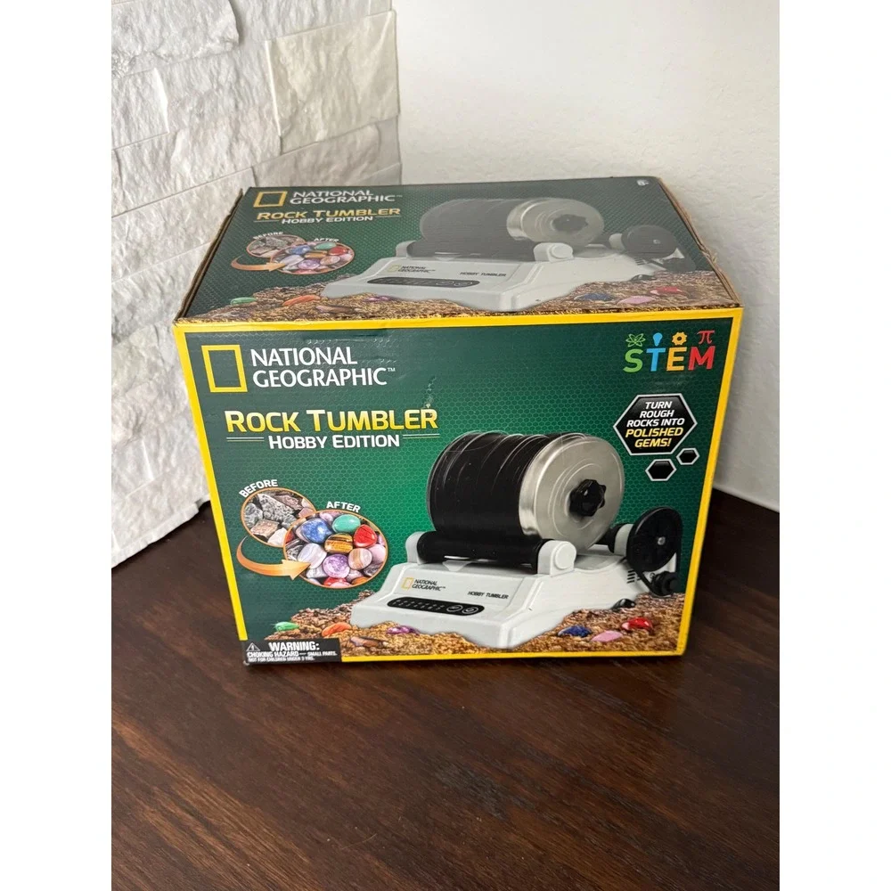 National Geographic Rock Tumbler Hobby Edition STEM Kit New Sealed